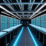 "Server Hall Thirst"**

*   **Prompt:** A vast server hall, glowing with blinking lights and filled with rows upon rows of computer servers. Cooling systems are visible, perhaps with a slightly exaggerated sense of cold air. A gauge shows extremely high energy consumption. In the foreground, a single VR headset rests on a table, subtly hinting at the connection between the virtual experience and this energy-intensive infrastructure. A focus on the contrast between the immaterial virtual world and the very physical energy demands of its creation.

**